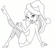 Santa's Daughter??? - coloring page n° 419