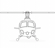 Police Helicopter - coloring page n° 426