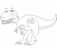 Tyrannosaurus - coloring page n° 429