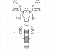 Motorcycle Front View - coloring page n° 431