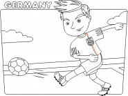 Germany Soccer Player - coloring page n° 46