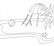 On The Beach - coloring page n° 462