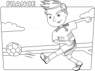 France Soccer Player - coloring page n° 47