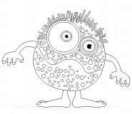 Bacteria Cell - coloring page n° 474