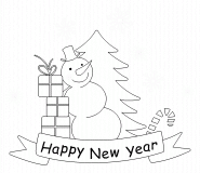 Happy New Year - coloring page n° 485