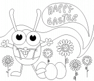 Happy Easter - coloring page n° 494