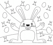Easter Hare - coloring page n° 518