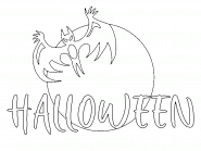 Halloween Bat - coloring page n° 52