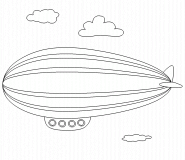 An airship - coloring page n° 522