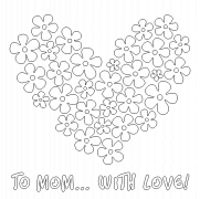 To mom... With Love! - coloring page n° 524