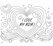 I Love My Mom! - coloring page n° 526