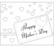 Happy Mother's Day Card - coloring page n° 528
