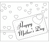 Happy Mother's Day Card - coloring page n° 528