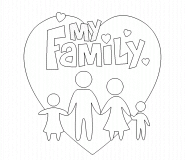 I Love My Family - coloring page n° 532