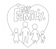 I Love My Family - coloring page n° 532