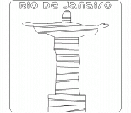 Christ the Redeemer, Rio de Janeiro - coloring page n° 539