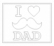 I Love You Dad! - coloring page n° 542