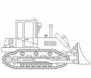 Bulldozer - coloring page n° 549