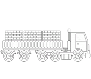 Transport Truck - coloring page n° 553