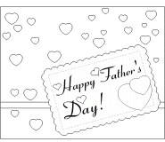 Printable Father's Day Card - coloring page n° 563