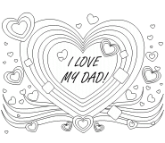 I Love My DAD! - coloring page n° 564