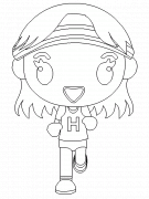 Ashley is jogging - coloring page n° 57