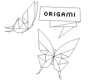 Origami Butterflies - coloring page n° 574