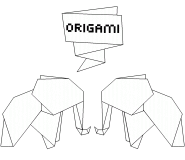 Origami Elephants - coloring page n° 576