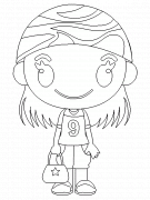 Ashley go to the beach - coloring page n° 58