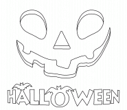 Halloween Pumpkin Face - coloring page n° 590