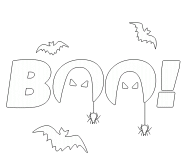 BOO! - coloring page n° 591