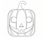 Halloween Pumpkin Smiley - coloring page n° 597