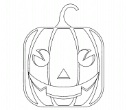 A Square Pumpkin - coloring page n° 599