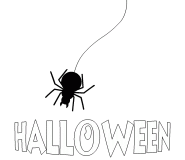 Halloween Spider - coloring page n° 604