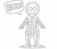 Halloween Skeleton - coloring page n° 610