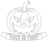 Trick-or-Treat Halloween Pumpkin - coloring page n° 612