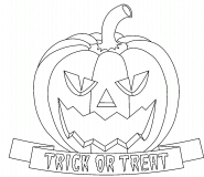 Trick-or-Treat Halloween Pumpkin - coloring page n° 612