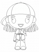 Ashley's "Hip Hop" look - coloring page n° 64