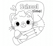School time! - coloring page n° 658