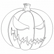 A Carved Pumpkin Head - coloring page n° 66