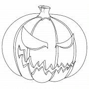 A Carved Pumpkin Head - coloring page n° 66