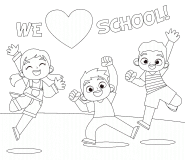 We love school! - coloring page n° 660
