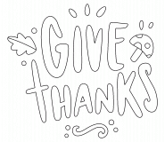 Give Thanks! - coloring page n° 674