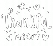 Thankful Heart - coloring page n° 675