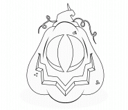 Strange Halloween Pumpkin - coloring page n° 691