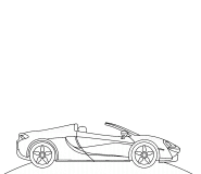 Convertible Sports Car - coloring page n° 706
