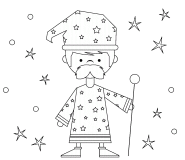 Merlin the Magician - coloring page n° 709