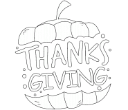 Thanksgiving Pumpkin - coloring page n° 713