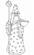 Merlin the Wizard - coloring page n° 72