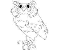 Eurasian Eagle-Owl - coloring page n° 732